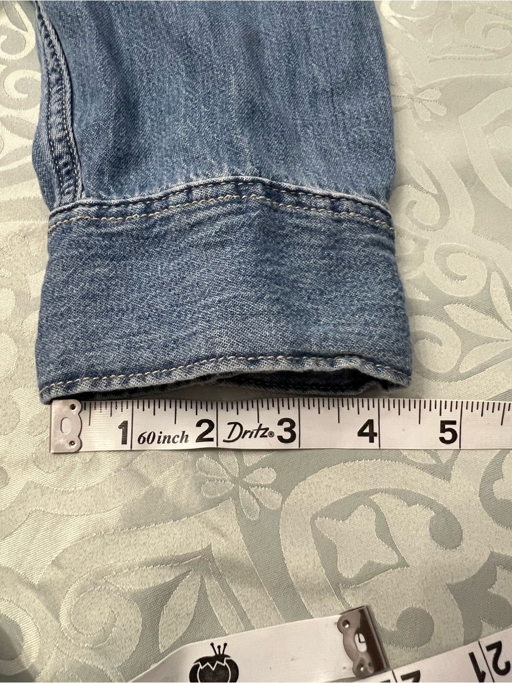 Levi's blue western Classic Indigo Denim Shirt 3X - Picture 13 of 14